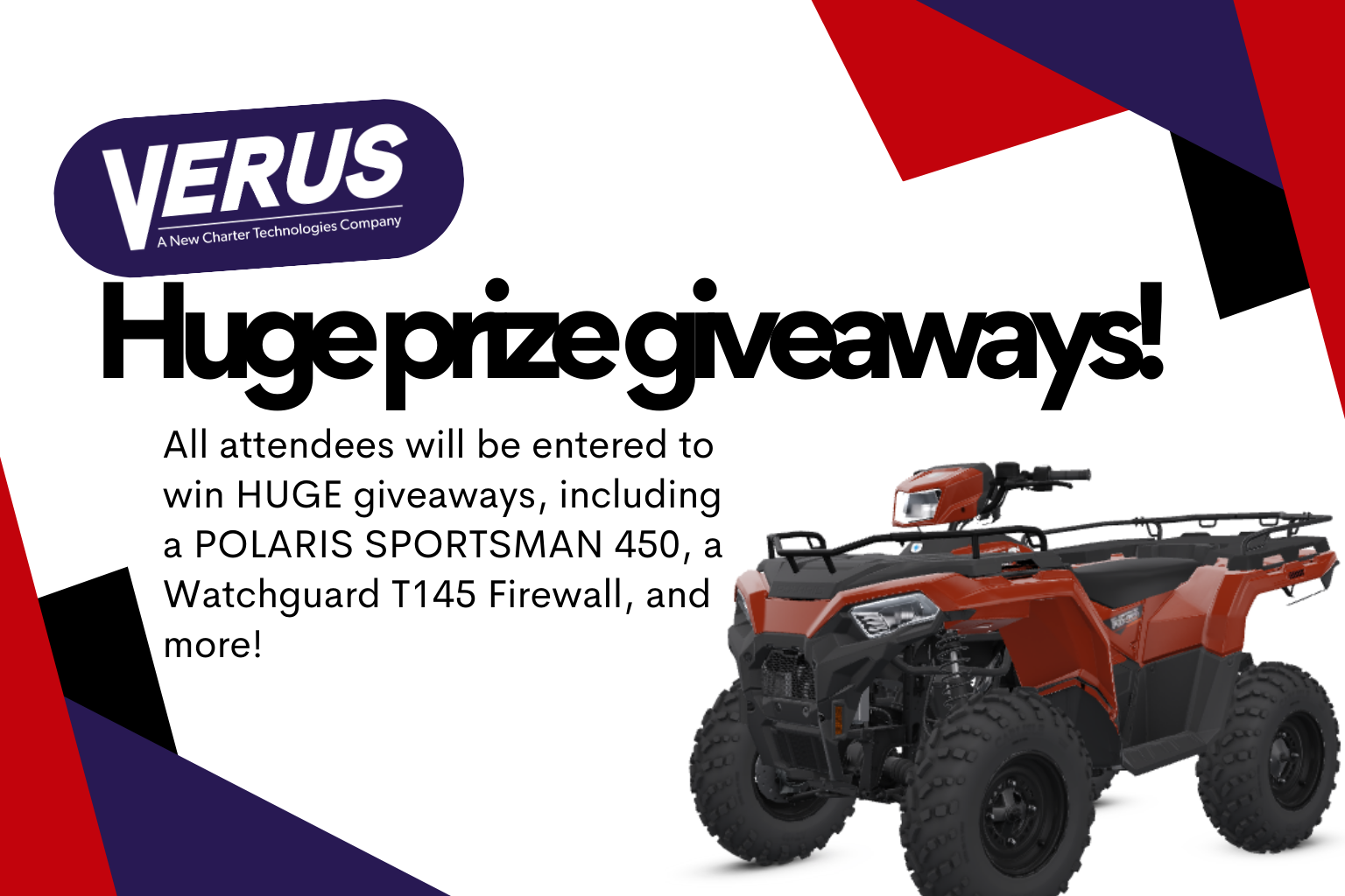 Huge prize giveaways!